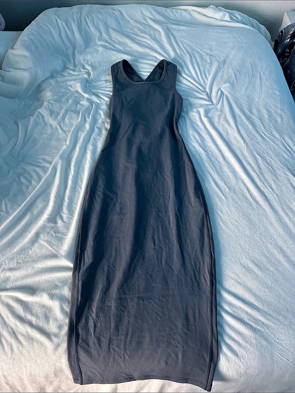 Lululemon Brunch and Back Dress Blue Maxi